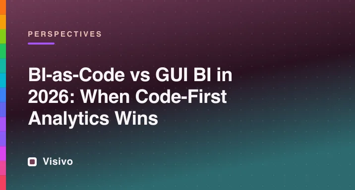BI-as-code vs GUI BI in 2026: when code-first analytics wins