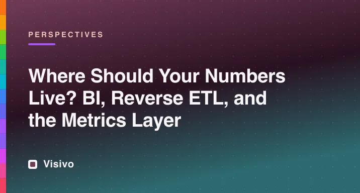 A single metrics layer feeding dashboards, reverse ETL, Slack, and AI agents