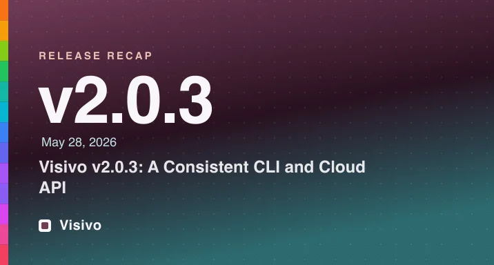 Visivo v2.0.3 release recap: a consistent CLI and Cloud API